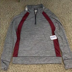 Quarter Zip Up Workout Sweatshirt